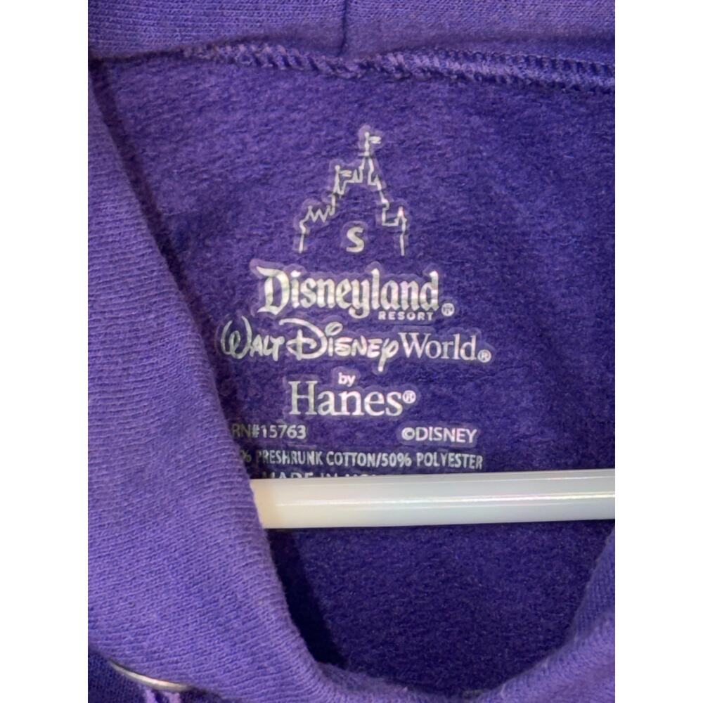 Disney Parks Mickey Mouse Walt Disney World Purple Hoodie Size Small Hanes - Picture 4 of 5